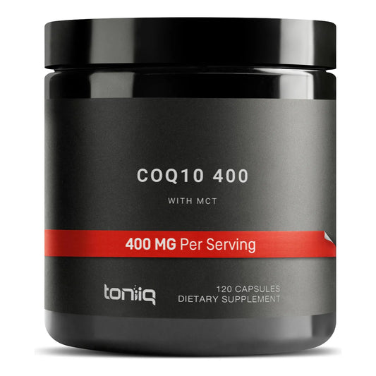 CoQ10 400mg Con Aceite MCT Absorción Óptima 120 Cápsulas Vegetales