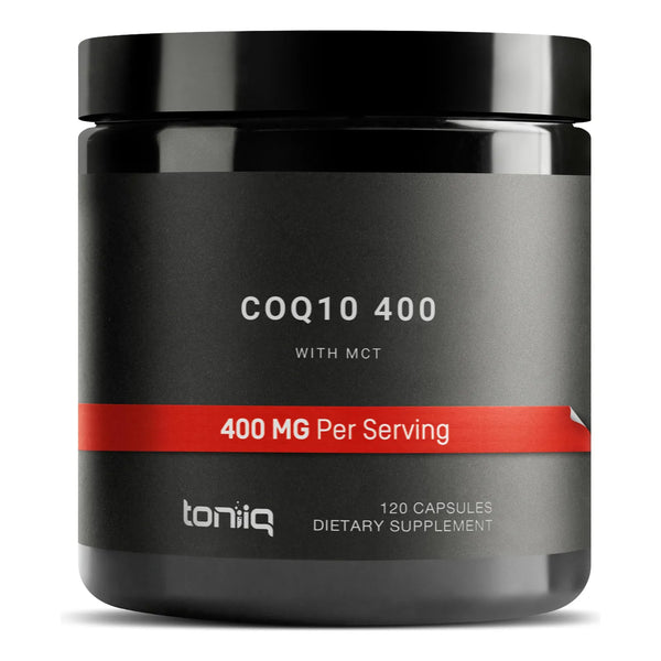 CoQ10 400mg Con Aceite MCT Absorción Óptima 120 Cápsulas Vegetales