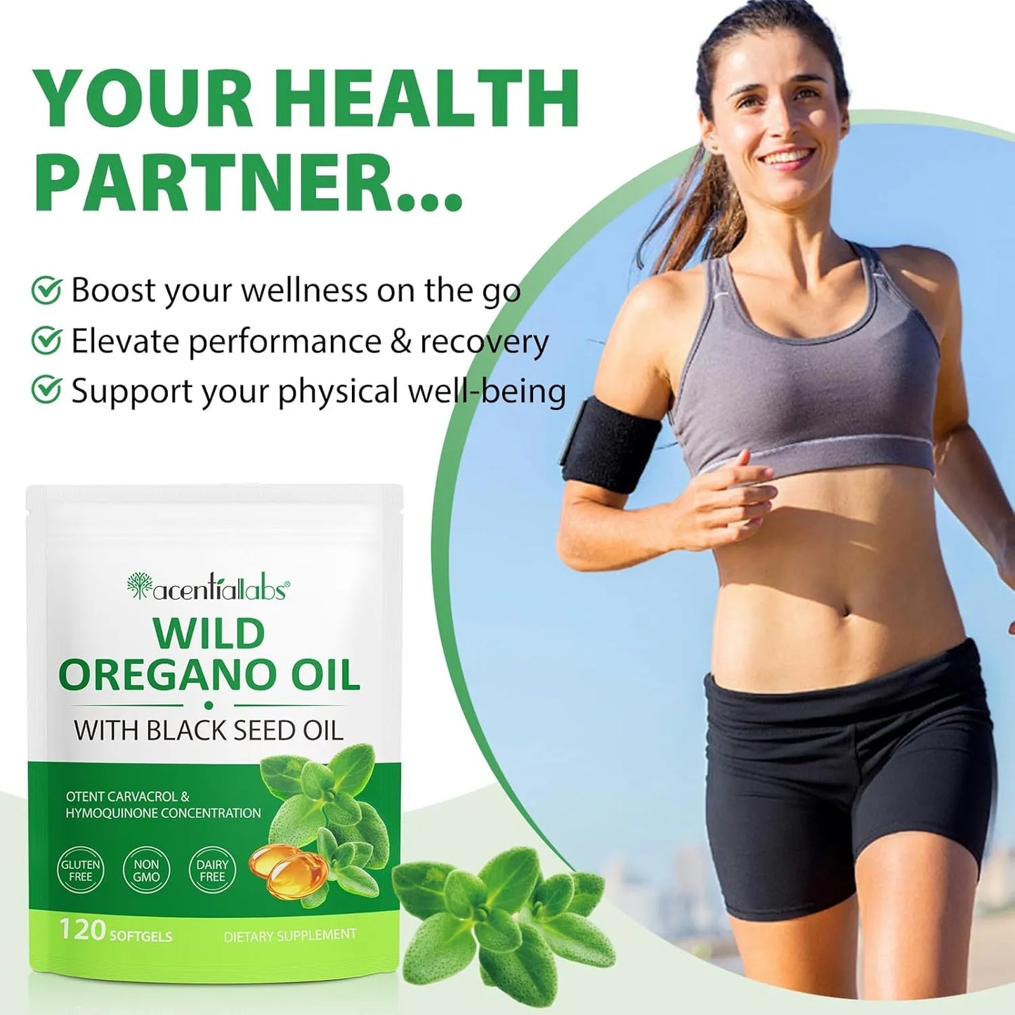 Aceite De Oregano 6000 Mg Con Aceite De Semilla Negra En Capsulas 240 Unidades
