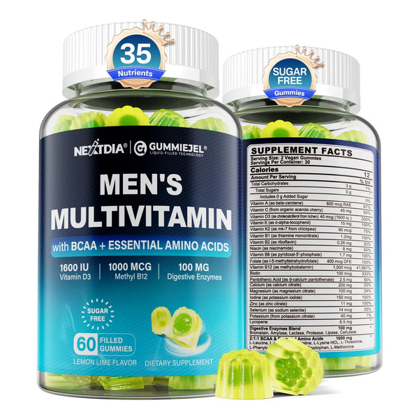 Multivitaminico Metilado Gomitas Hombres Energia Inmunidad Aminoacidos