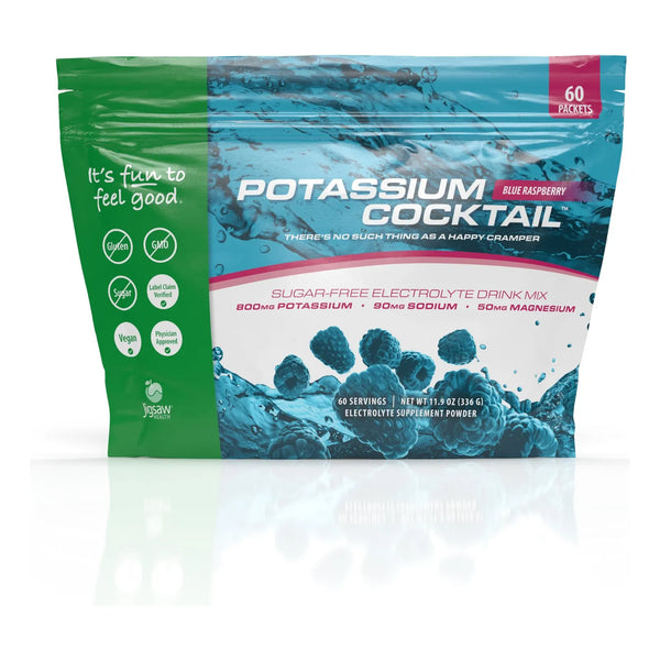 Cóctel De Potasio Sabor Frambuesa Azul Jigsaw Health 60 Porciones Bebida Electrolitos