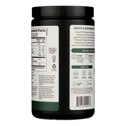 Polvo Orgánico MCT Con Fibra De Acacia Prebiótica 300 Gramos Energía Keto Y Paleo