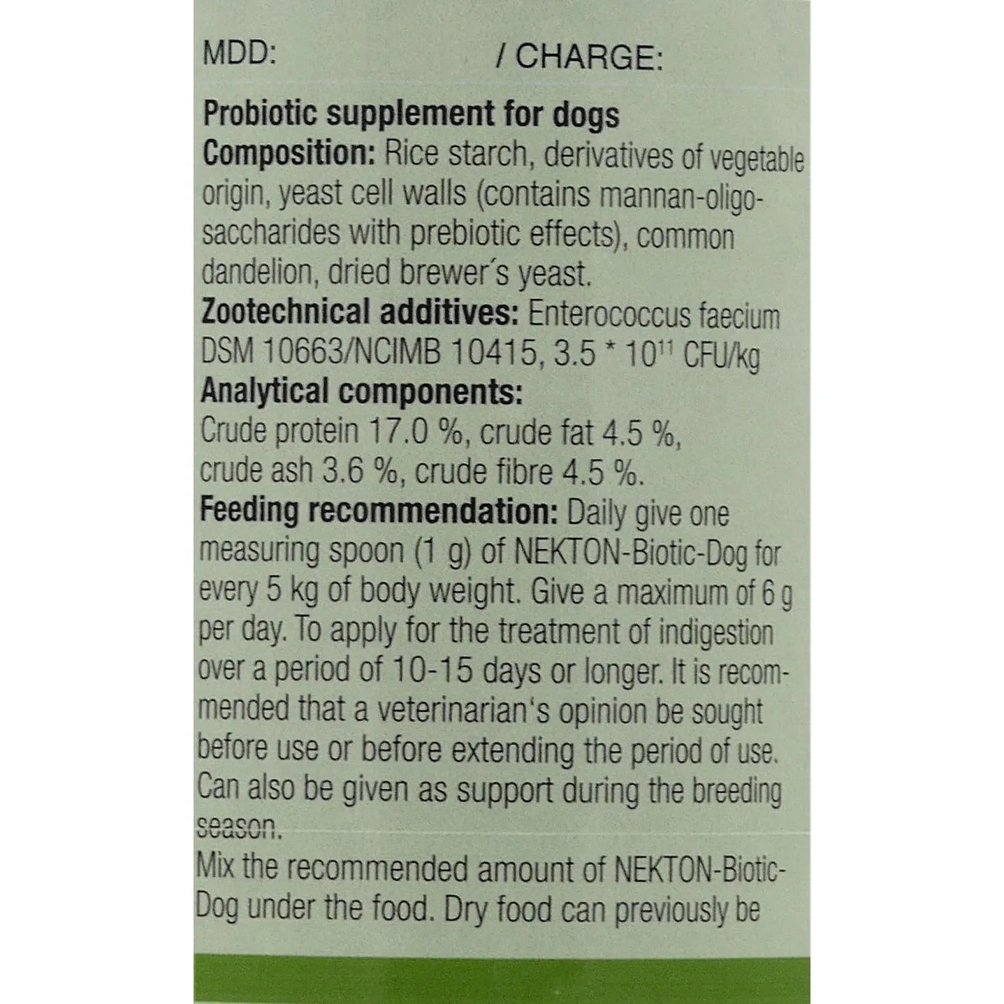 Biotic Dog Suplemento Probiótico Para Perros 80 Gramos Mejora Digestión Y Energía