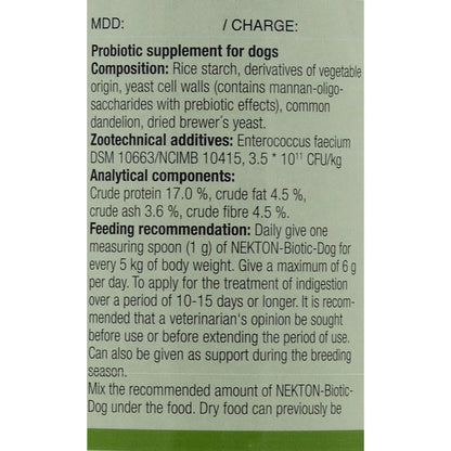Biotic Dog Suplemento Probiótico Para Perros 80 Gramos Mejora Digestión Y Energía