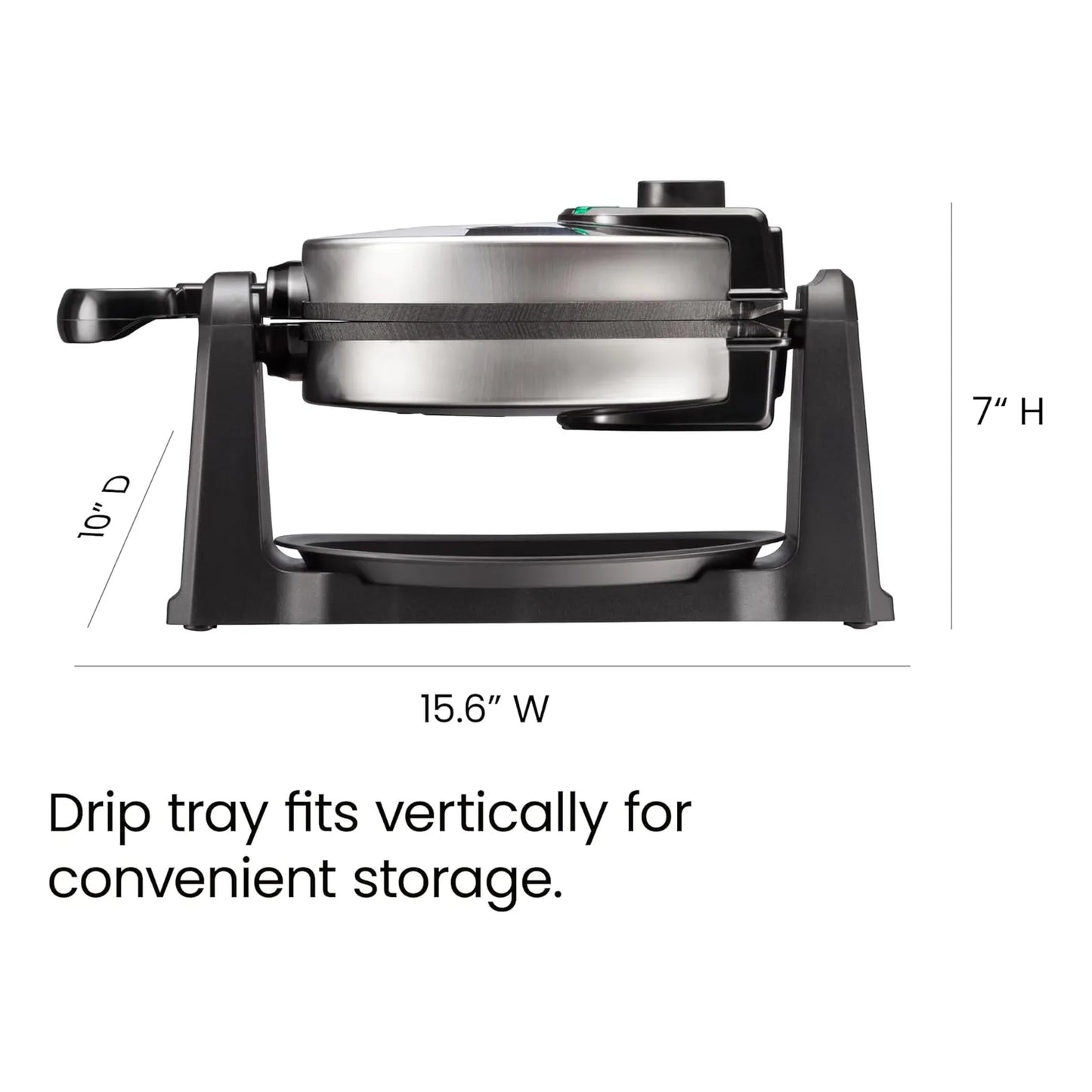 Maquina De Gofres Chefman Giratoria 180° Placas Antiadherentes Temporizador Ajustable Envio Gratis