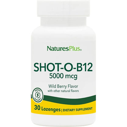 Pastillas De B12 Sabor Frutas Silvestres 5000 Mcg 30 Unidades Vegano Sin Gluten