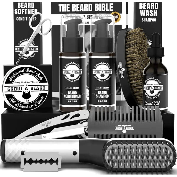 Kit De Aseo Plancha Barba Hombre Crecimiento Suave Y Sin Frizz