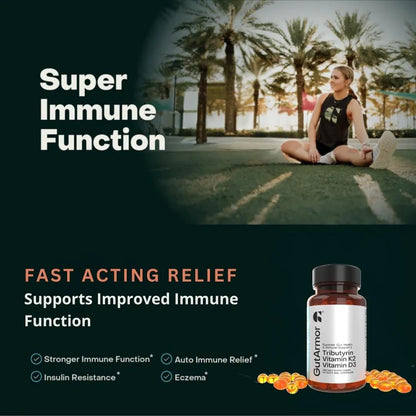 Capsulas De Butirato Puro 350 Mg Con Vitamina D3 Y K2 Salud Intestinal E Inmunologica