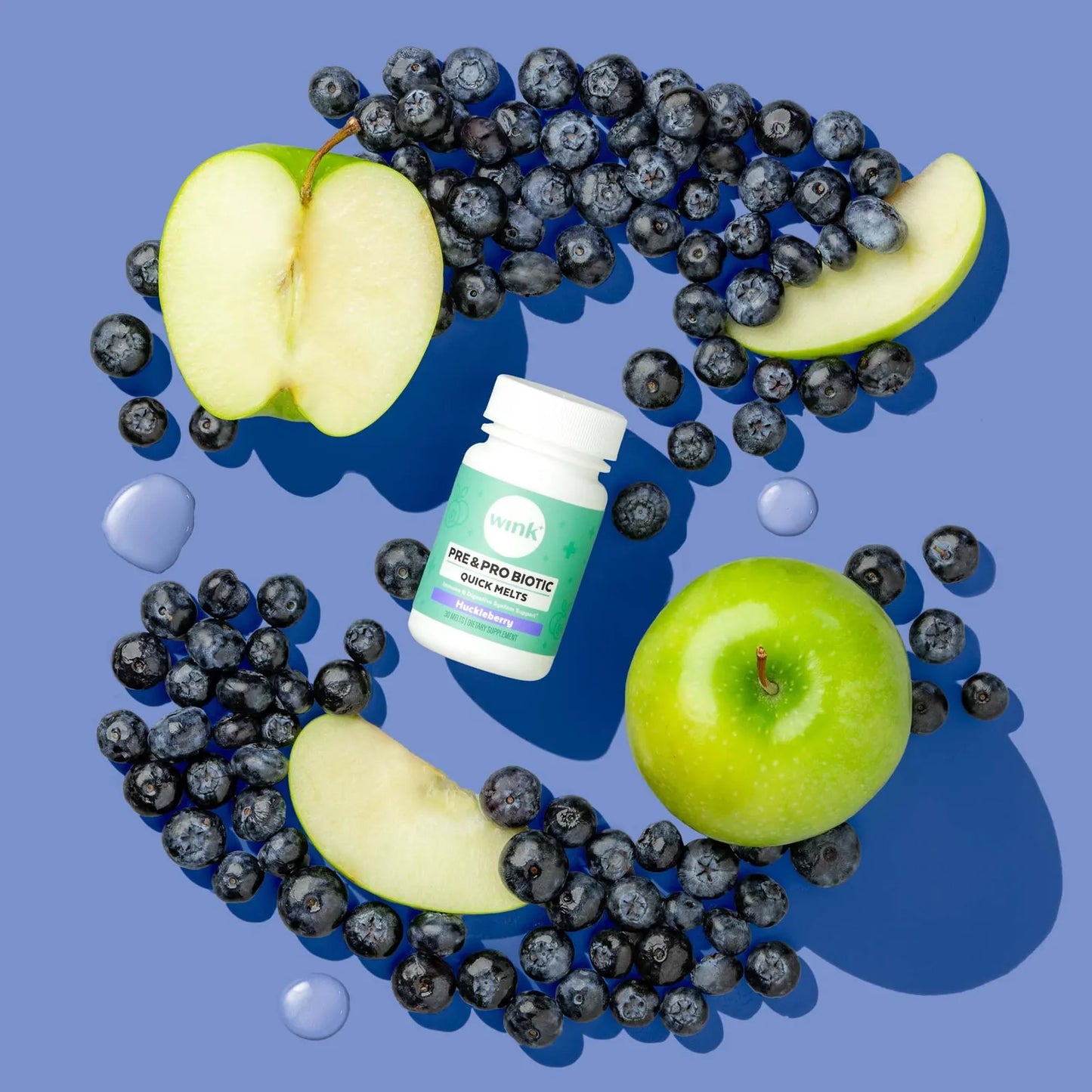 Wink Well Prebióticos Y Probióticos Sabor Arándano Salud Digestiva E Inmunidad 30 Tabletas