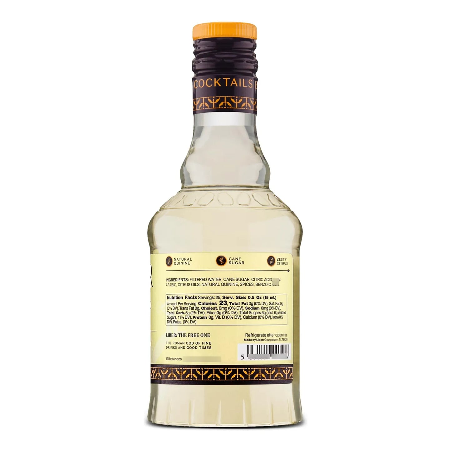 Jarabe Tónico Prémium 360 Ml Para Gin Tonic Y Cócteles Importado