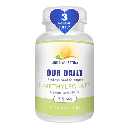 L-Metilfolato 7.5 Mg 7500 Mcg Cápsulas Vegetarianas 90 Unidades 3 Meses