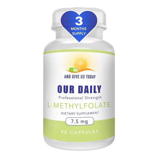L-Metilfolato 7.5 Mg 7500 Mcg Cápsulas Vegetarianas 90 Unidades 3 Meses