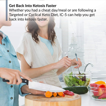 Suplemento Keto IC-5 2.0 120 Cápsulas Apoya Cetosis Y Control De Carbohidratos