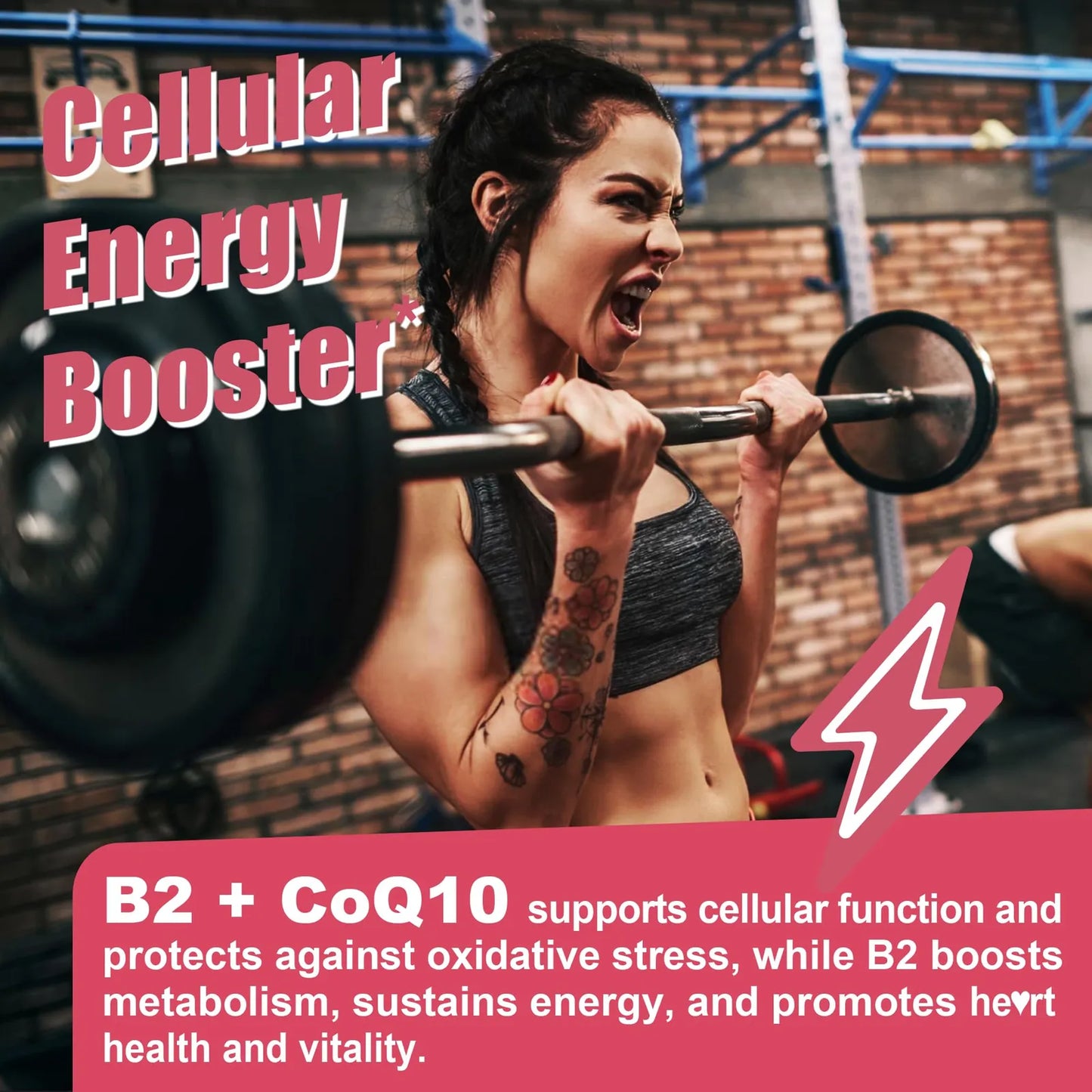 Gomitas B2 Bioactivas 400 Mg Riboflavina Con Magnesio Y Coq10 Energia Y Piel Sana