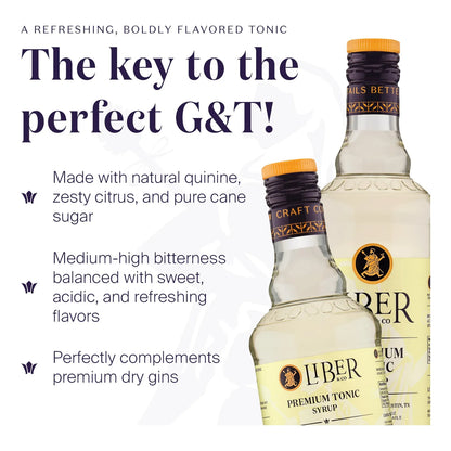 Jarabe Tónico Prémium 360 Ml Para Gin Tonic Y Cócteles Importado