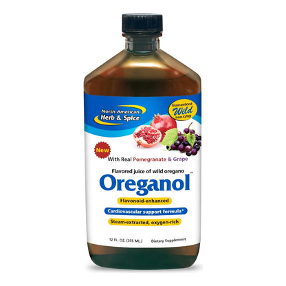 Jugo De Oregano Con Granada Y Uva Real 355 Ml Apoyo Cardiovascular North American Herb Spice