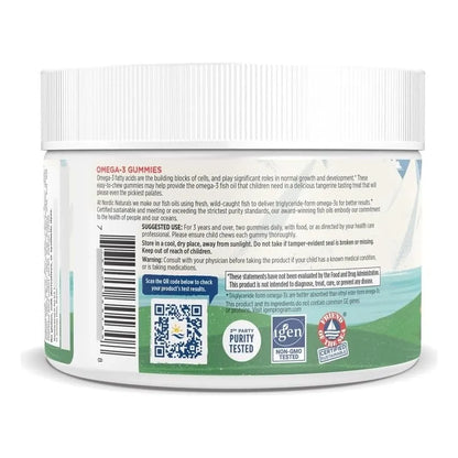 Gomitas Omega 3 Mandarina Nordic Naturals 60 Unidades Con Epa Dha