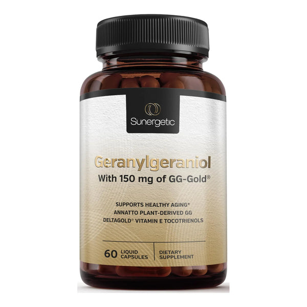 Suplemento Geranilgeraniol GG Gold 150 Mg Con Vitamina E DeltaGold Para Corazón Energía Y Coq10
