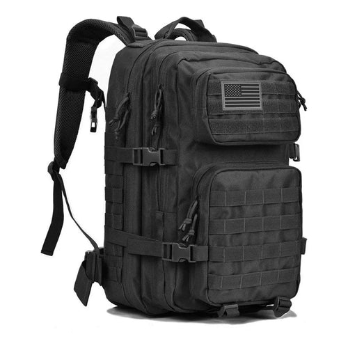 Maleta Militar Tactica Molle Negro 40L Resistente Al Agua Sistema MOLLE