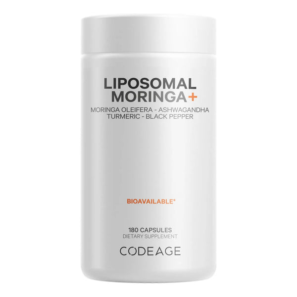 Suplemento De Moringa Liposomal Con Curcuma Ashwagandha 400 Mg Polvo Premium