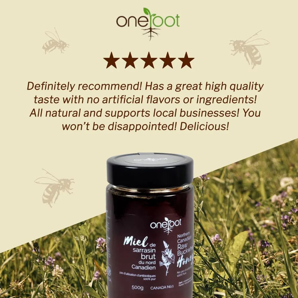 Miel Cruda De Trigo Sarraceno Natural 500g Rica En Antioxidantes Más Que Manuka