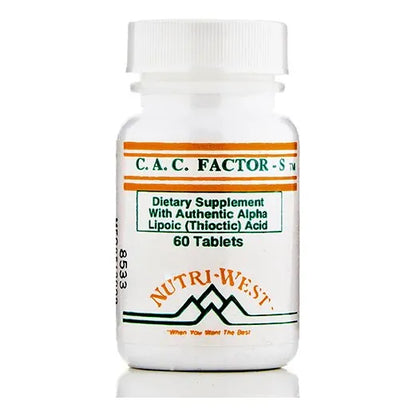 Factor S 60 Tabletas Energizantes Para Bienestar Digestivo Nutri West