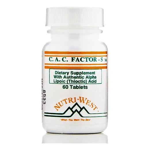 Factor S 60 Tabletas Energizantes Para Bienestar Digestivo Nutri West