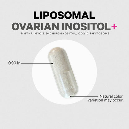 Suplemento Liposomal De Inositol 40 1 Con Folato Y Coq10 Para Salud Ovárica 120 Caps
