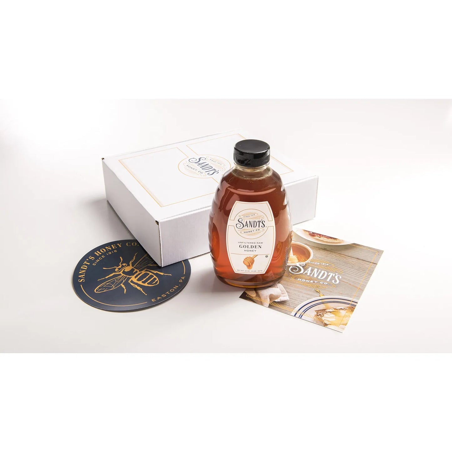 Miel Cruda Pura Sin Filtrar Sandts Honey 907 G Endulzante Natural