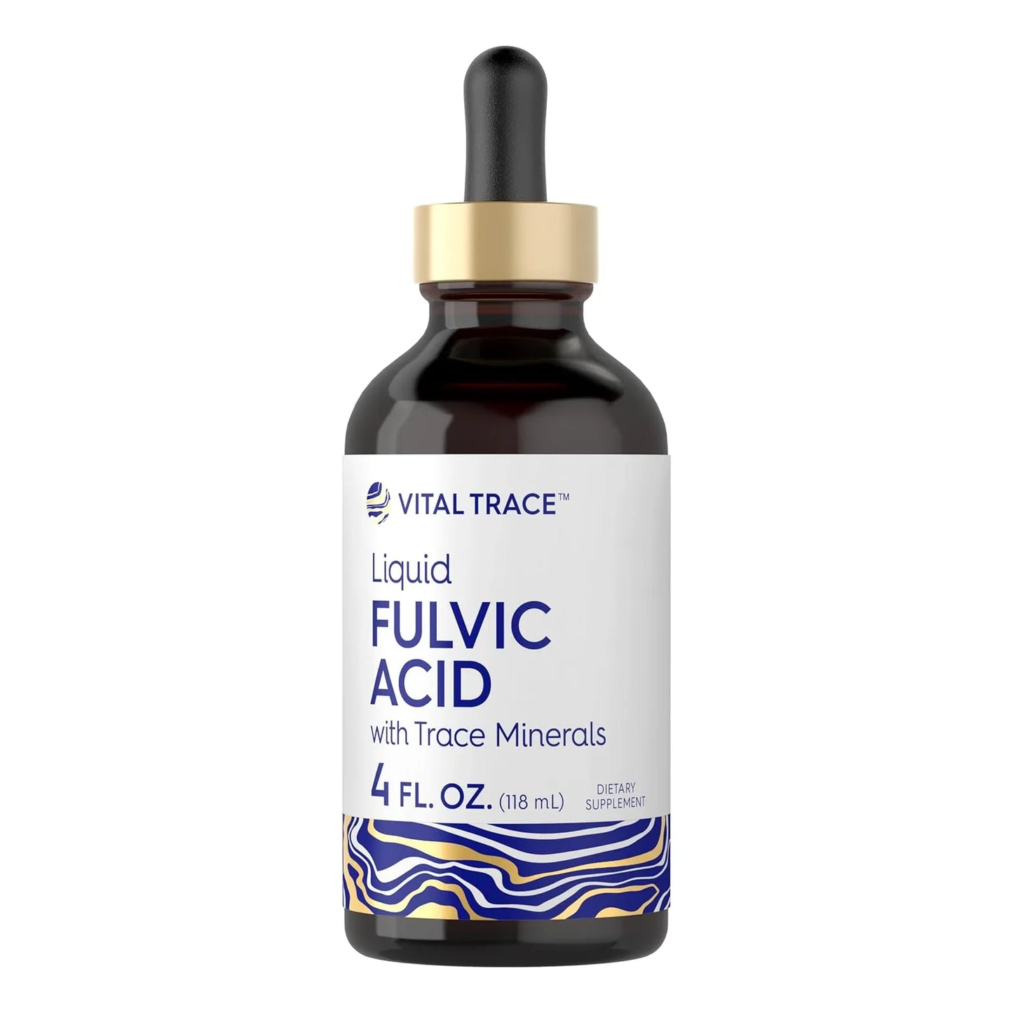 Gotas De Ácido Fúlvico Carlyle 4 Onzas Minerales Líquidos Antioxidante Natural