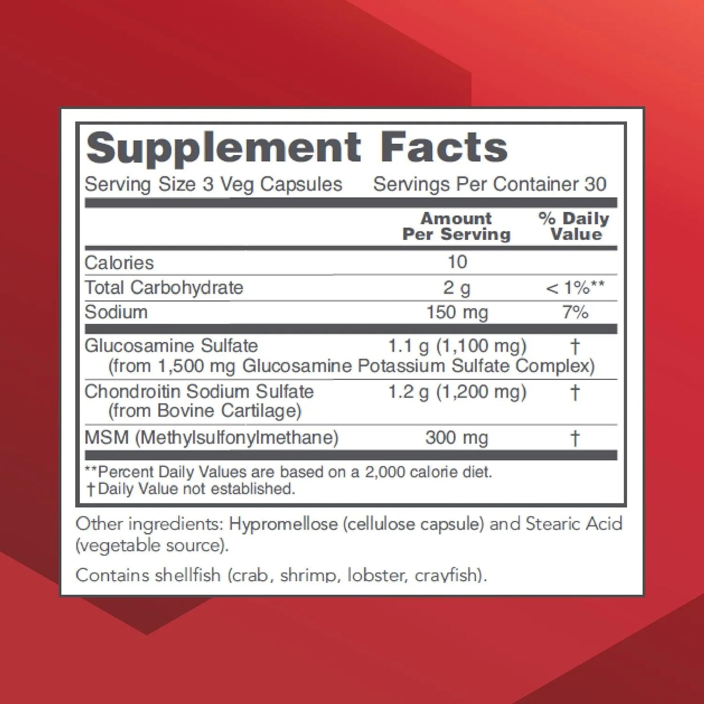 Glucosamina Condroitina MSM 90 Capsulas Soporte Articular Premium