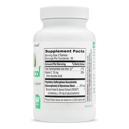 Comprimidos Desintoxicantes Con Sulforafano Antioxidante 60 Tabletas