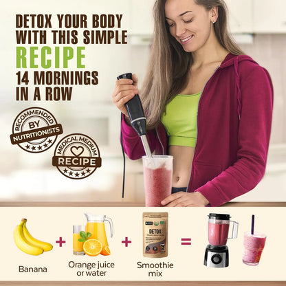 Batido De Arándanos En Polvo Orgánico Con Espirulina Superalimento Premium
