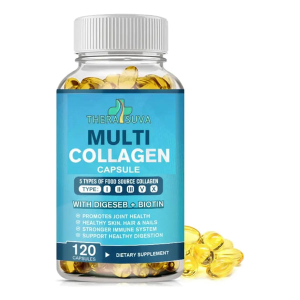 Complejo Colágeno Biotina Vitamina C Para Cabello Piel Uñas 120 Cápsulas