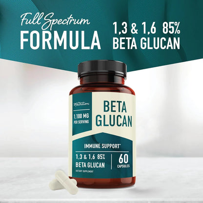 Beta Glucano 1100 Mg Apoyo Inmunidad Piel E Intestino Vegano
