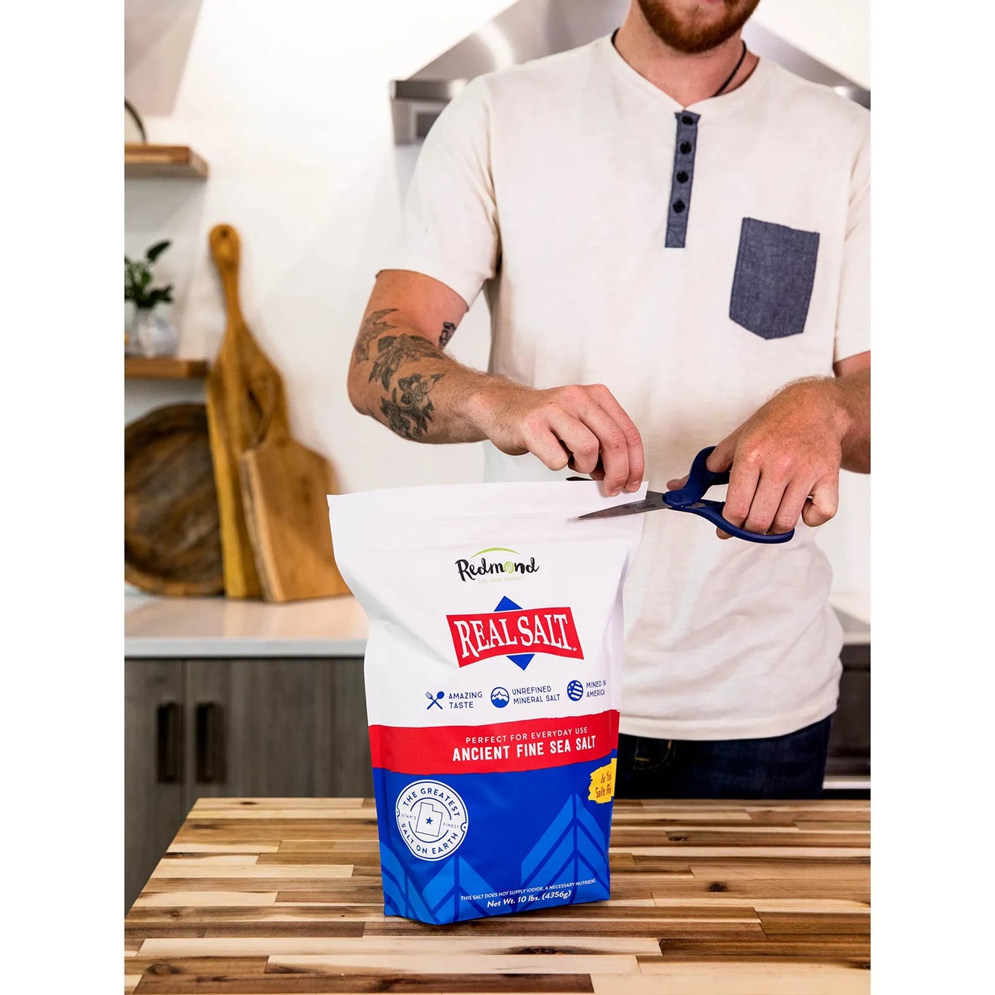 Sal Marina Fina Natural Sin Refinar Bolsa 4.54 Kg Sabor Unico Y Saludable