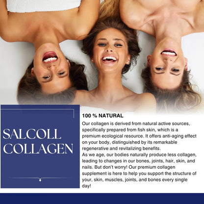 Cápsulas De Colágeno Marino Bioactivo Piel Cabello Uñas Antienvejecimiento