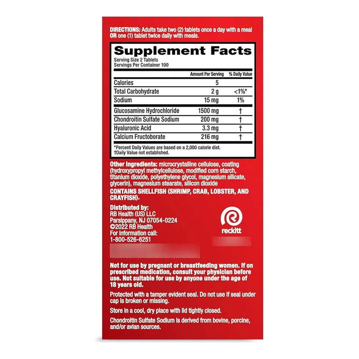 Glucosamina Avanzada Move Free Y Fruitex B 200 Comprimidos - Imagen 5