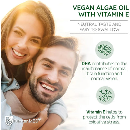 Aceite De Algas Omega 3 2000 Mg Vegano Apoyo Corazón Cerebro Articulaciones FürstenMED