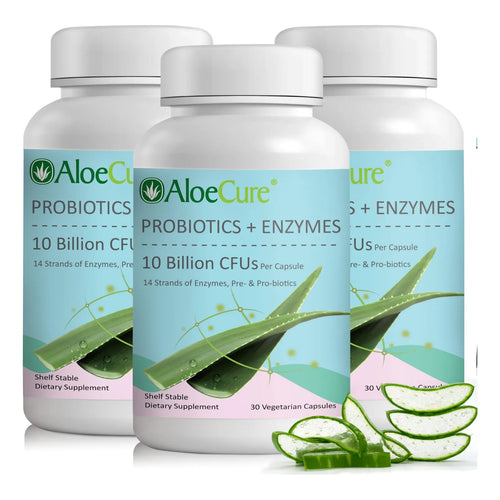 Probióticos 10 Mil Millones UFC Para Mujer Con Enzimas Digestivas Y Aloe Vera