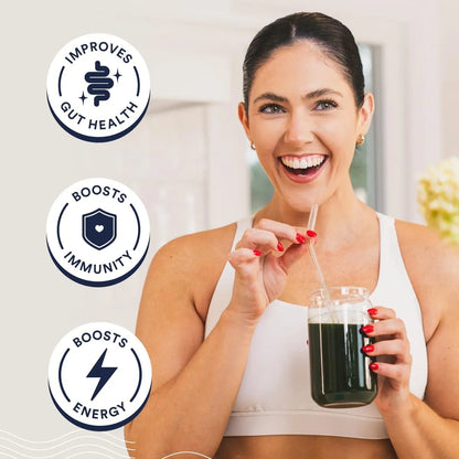 Polvo De Superalimento Espirulina Orgánica Sabor Piña Y Coco 30 Porciones