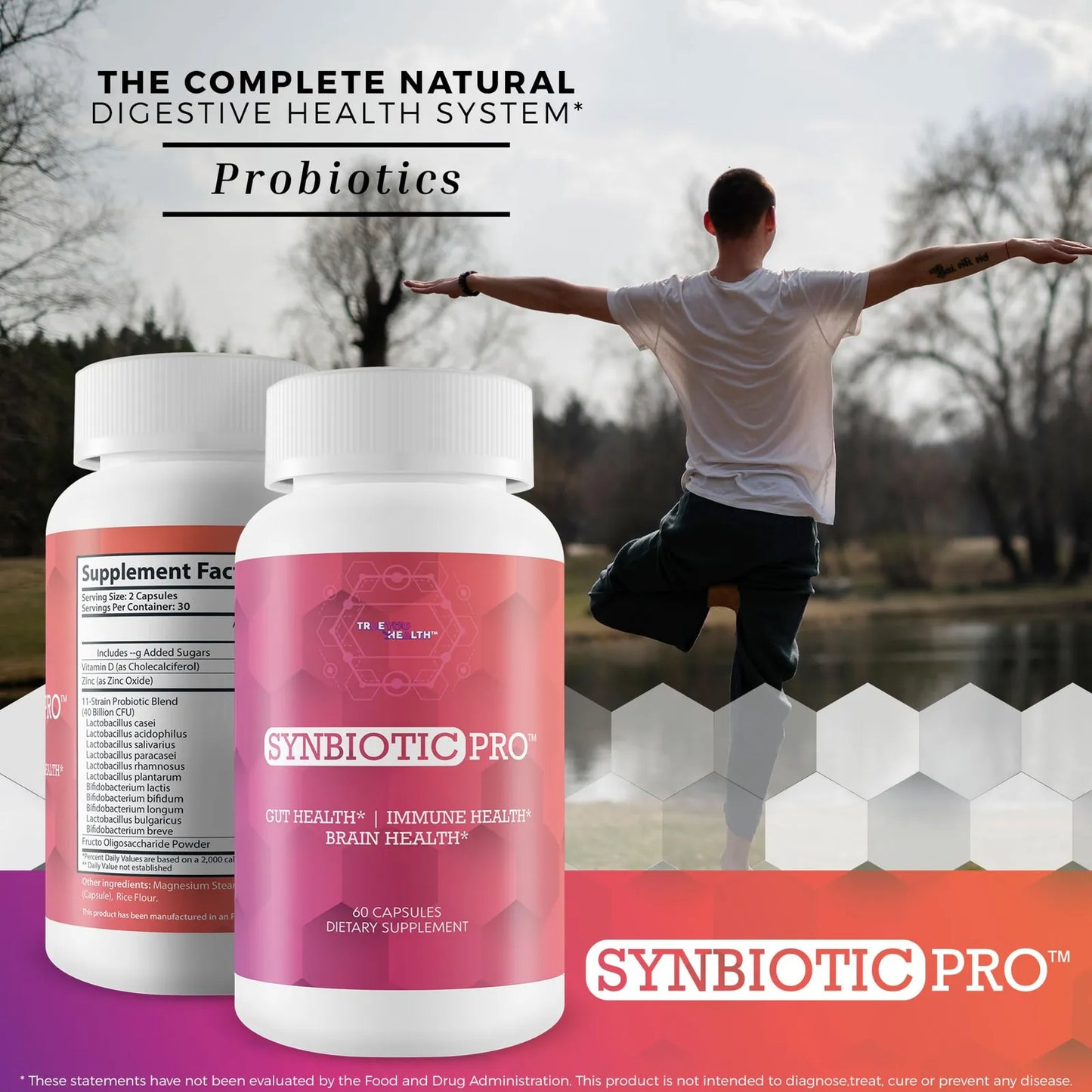 Synbiotic Pro Probióticos Prebióticos Simbióticos Salud Intestinal 40 Mil Millones UFC