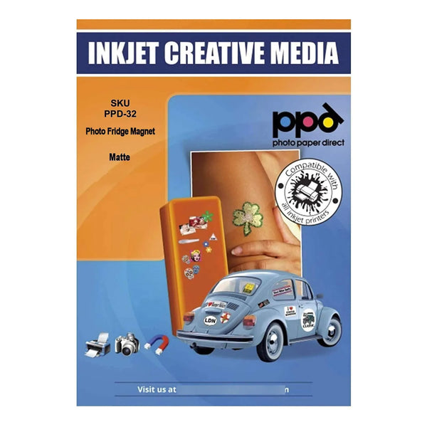 Hojas Magnéticas Imprimibles Mate Paquete 5 Para Impresora De Inyección De Tinta