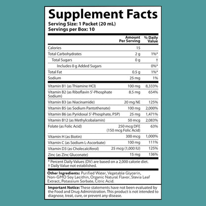 Complejo B Megaliposomal Con Vitamina C Aurora Nutrascience Energía E Inmunidad