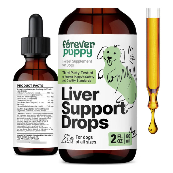 Gotas Limpiadoras De Hígado Para Perros Con Cardo Mariano Soporte Hepático Natural