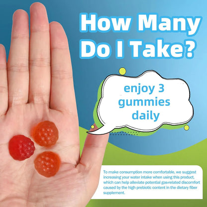 Gomitas De Fibra Para Adultos 7g Sin Azúcar Veganas Salud Digestiva