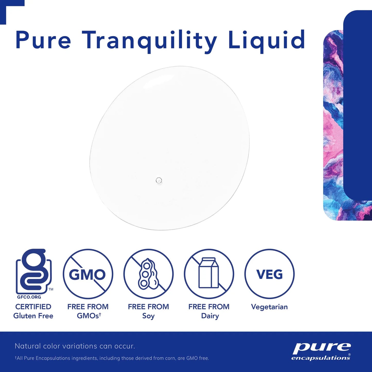 Pure Tranquility Liquid Suplemento Hipoalergenico Para Relajacion Y Estres Ocasional 3.92 Onzas