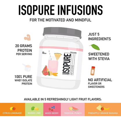 Isopure Proteina De Suero De Leche 20 Gr Mango Lima 400 G Importado Estados Unidos