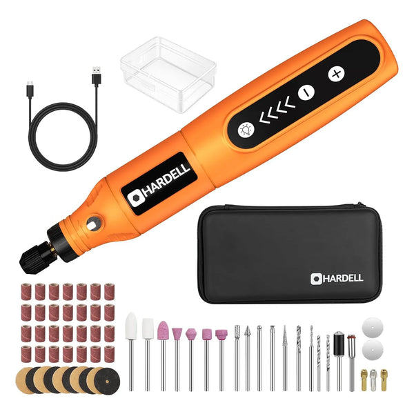 Kit Herramientas Rotativas Inalambricas 5 Velocidades 61 Accesorios Usb