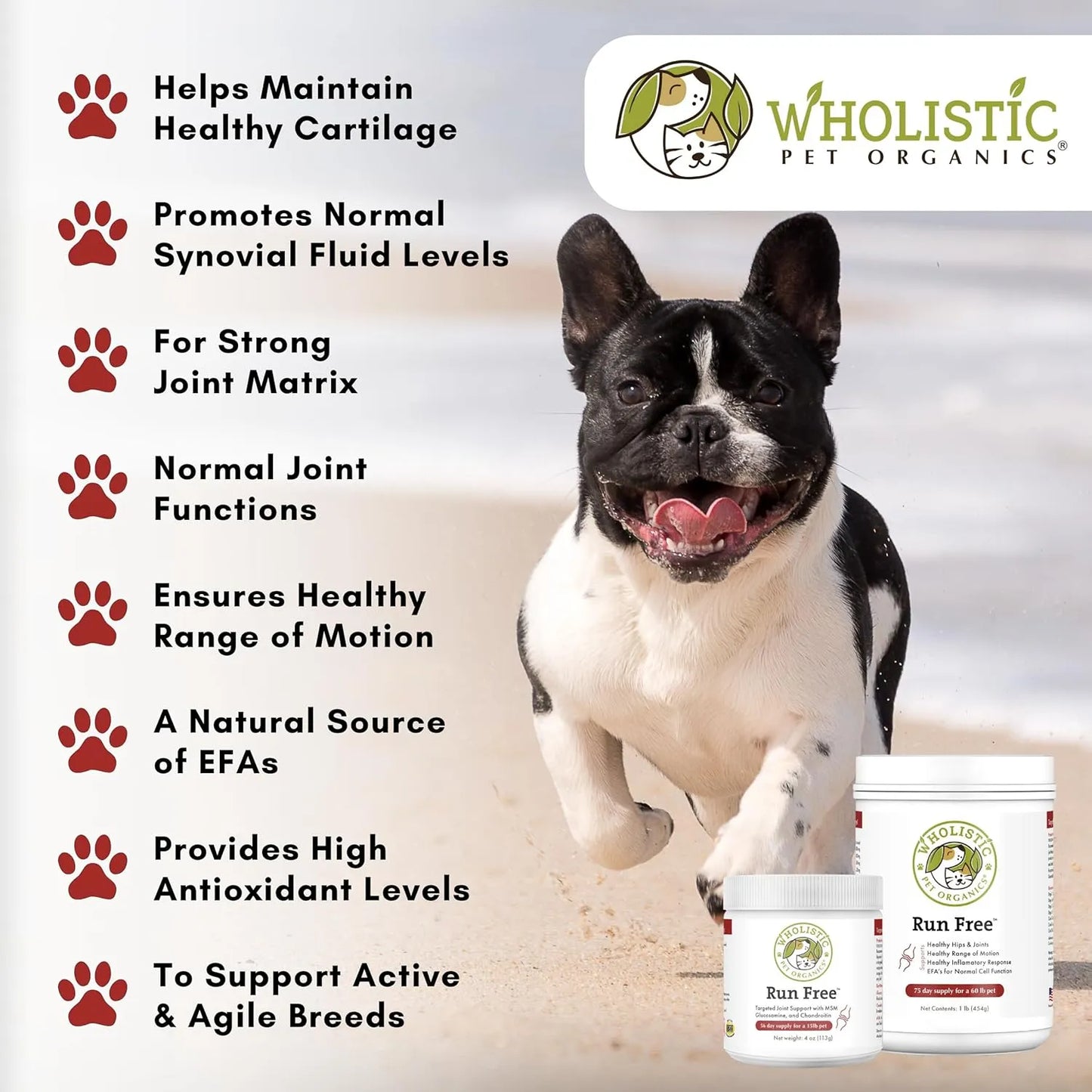 Suplemento Articulaciones Saludables Para Perros Mayores Con Glucosamina Condroitina MSM Alivia Dolor Y Rigidez